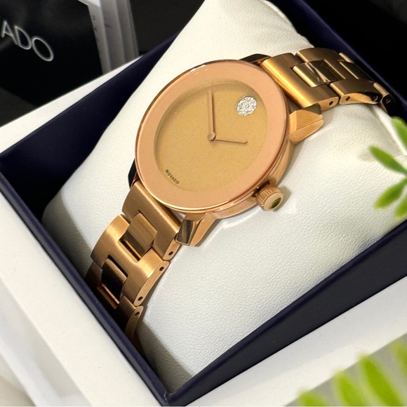 MOVADO BOLD Rose Gold-Tone Stainless Steel Ladies Watch - Picture 5 of 14